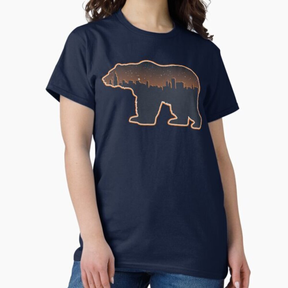 Chicago Bears Chicago Illinois Skyline Classic T-Shirt